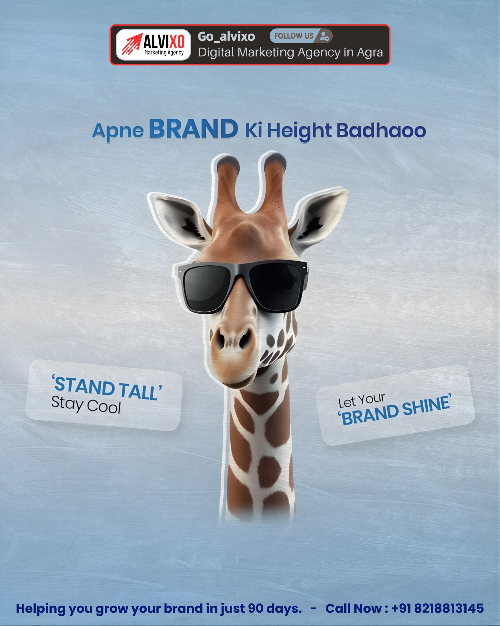 Social media growth campaign post by ALVIXO Promotions