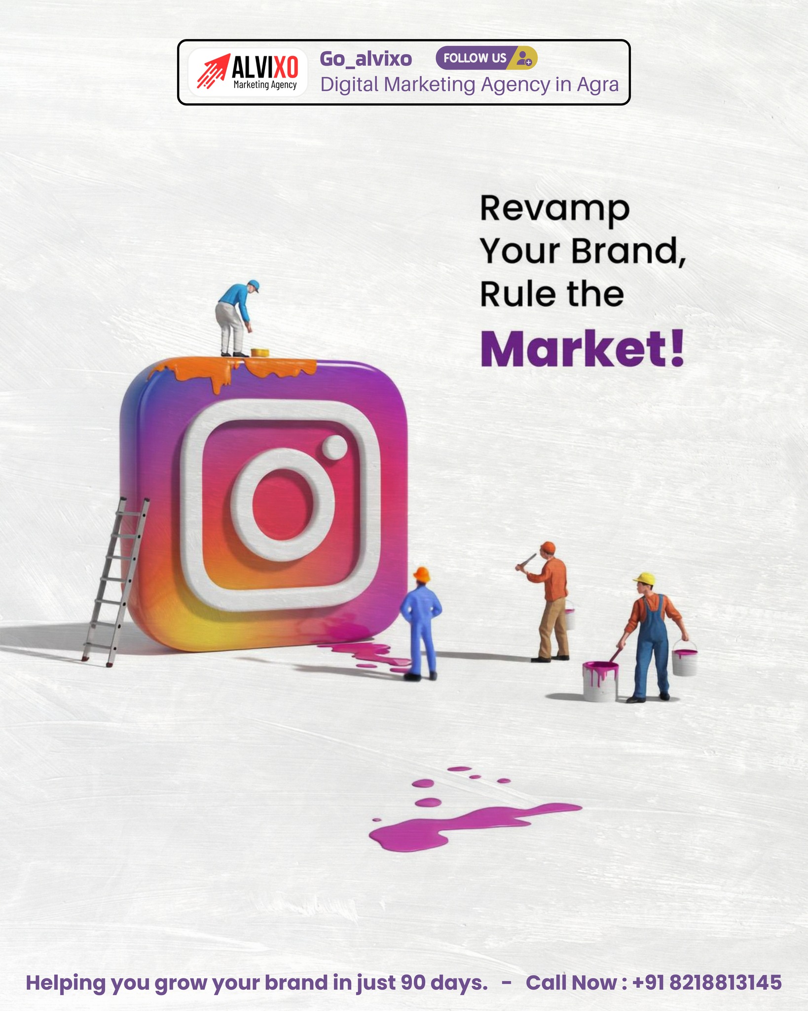 ALVIXO Promotions Instagram post design for a local brand campaign