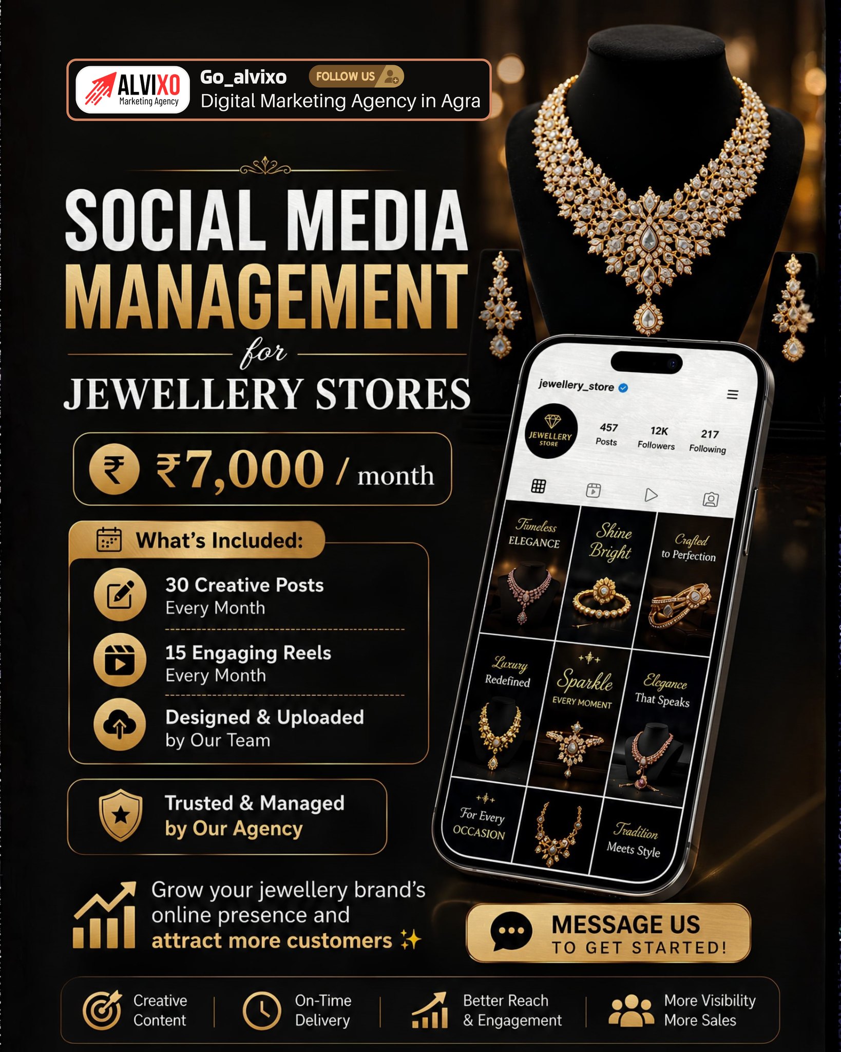 Social media growth campaign post by ALVIXO Promotions