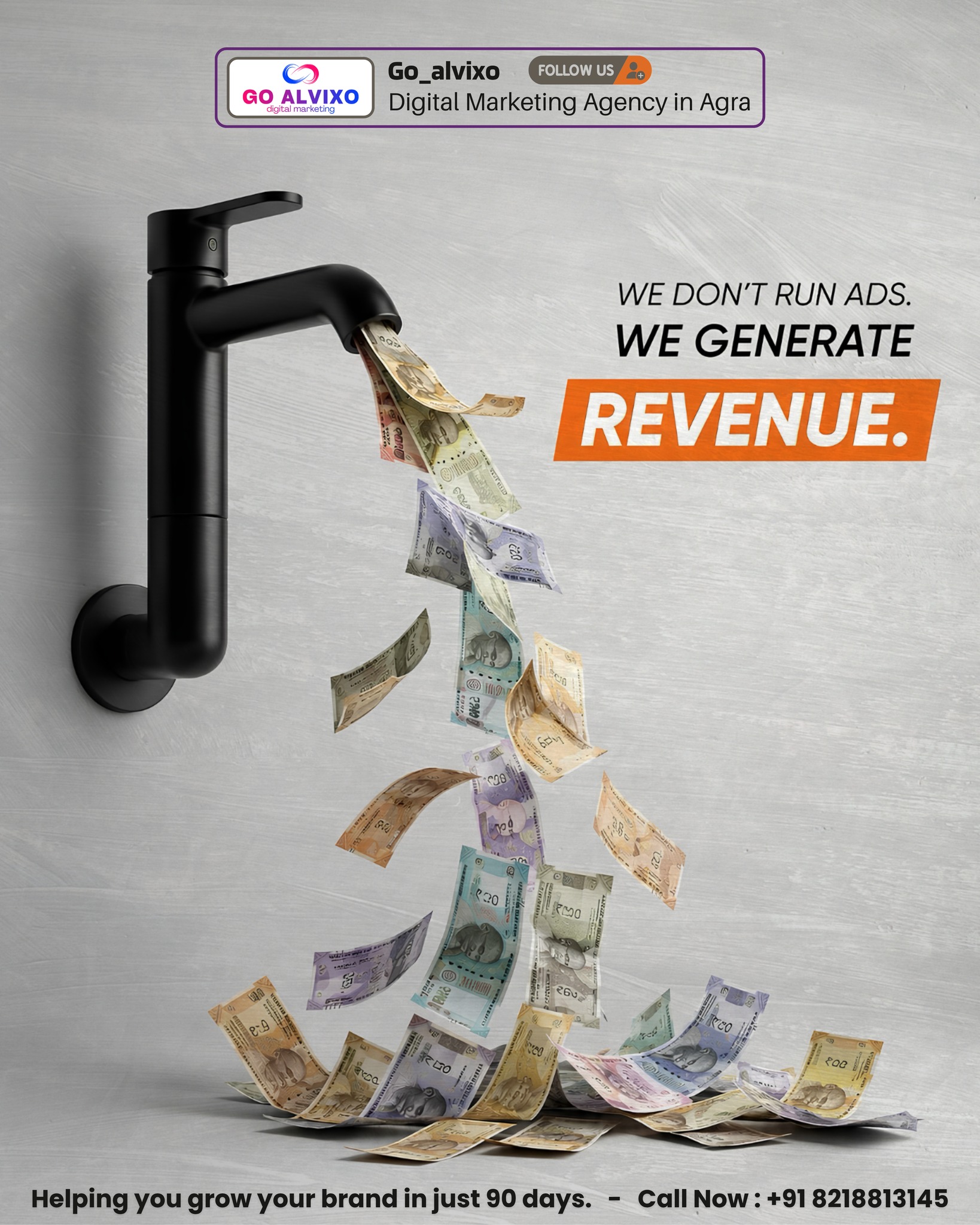 ALVIXO Promotions Instagram post design for a local brand campaign