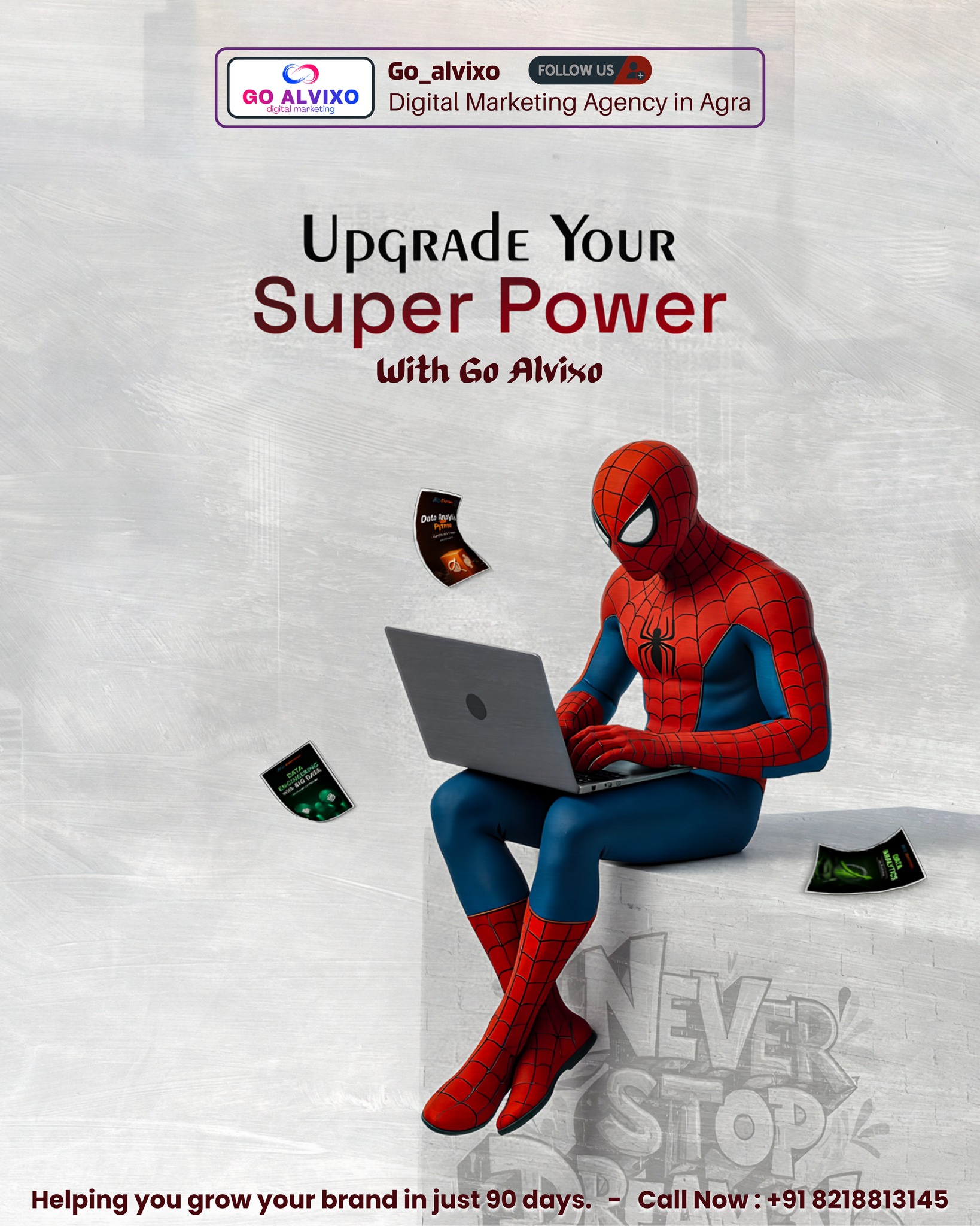 Social media ad creative designed by ALVIXO Promotions in Agra