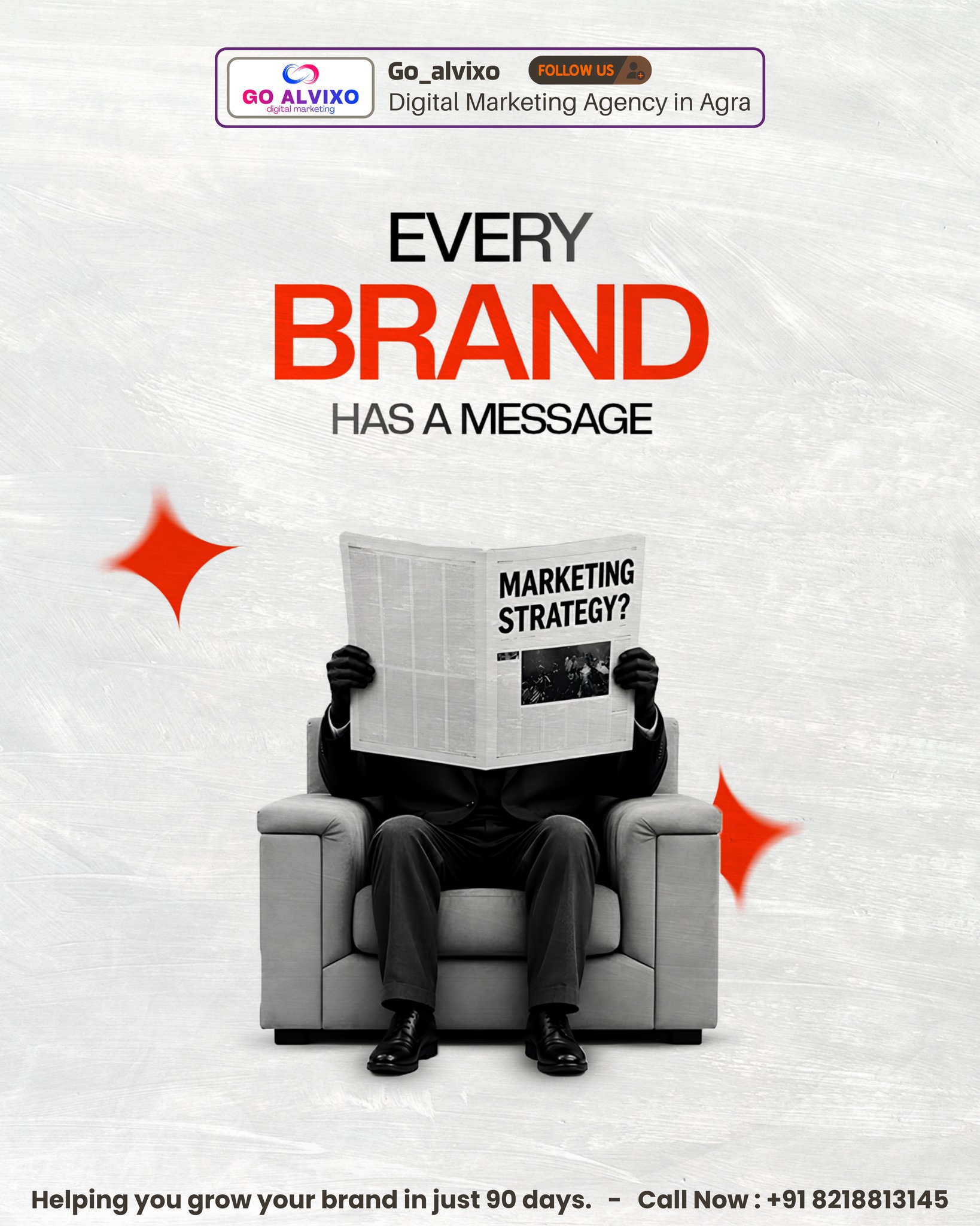 Social media ad creative designed by ALVIXO Promotions in Agra