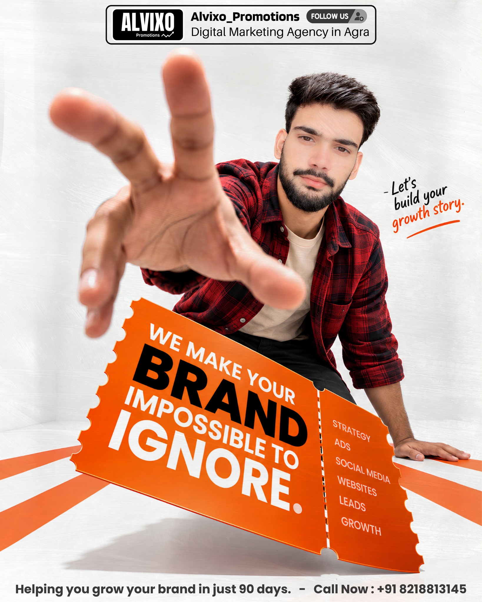 Digital marketing campaign creative for an Agra business
