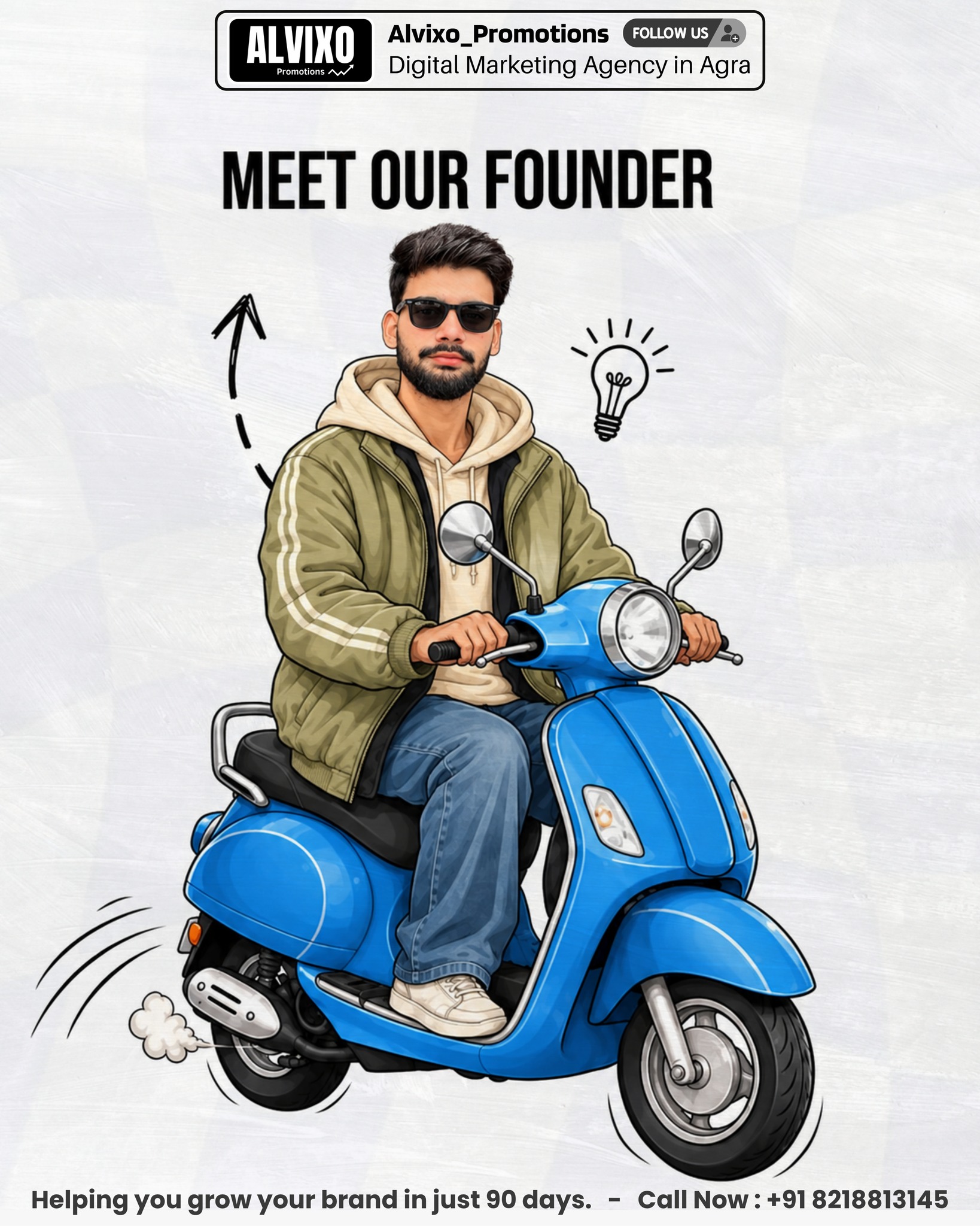 Social media growth campaign post by ALVIXO Promotions